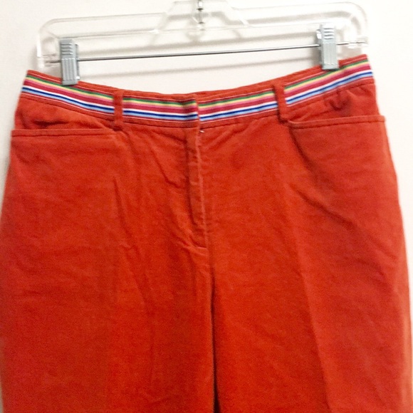 Lily Pulitzer Rust Curdoroy Ankle Pants( 6) - Picture 2 of 5
